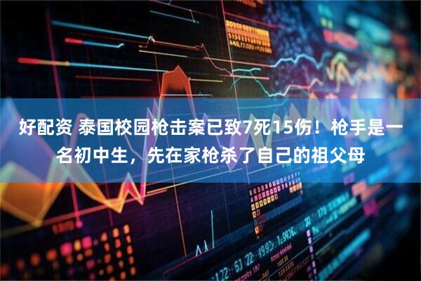 好配资 泰国校园枪击案已致7死15伤！枪手是一名初中生，先在家枪杀了自己的祖父母
