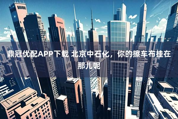 鼎冠优配APP下载 北京中石化，你的擦车布挂在那儿呢